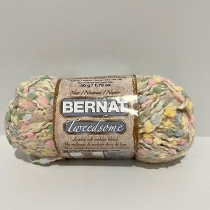Bernat Tweedsome lot of 6 skeins in Muslin Tweed Luxury Soft Mohair Blend yarn